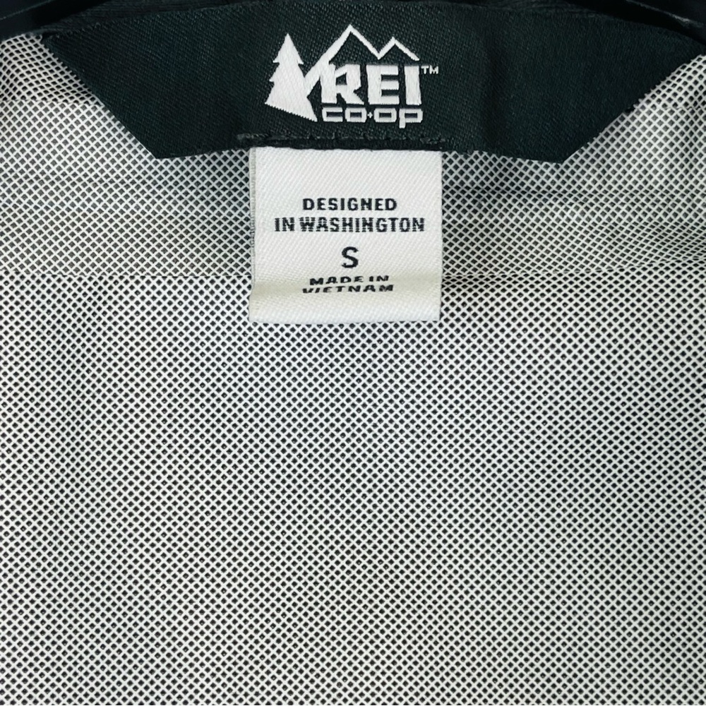 REI Co-op Peak 2.5L Rain Jacket Mens S Blue Hooded Lightweight Waterproof Shell - Picture 10 of 15